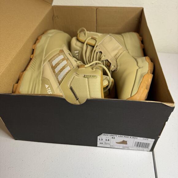 Adidas Terrex Unity Leather Mid R.RDY Beige Tint Mesa Mens Size 13 Boot Combat main image 6